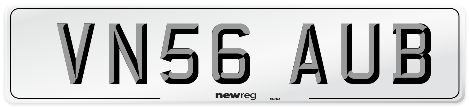 VN56 AUB Number Plate from New Reg